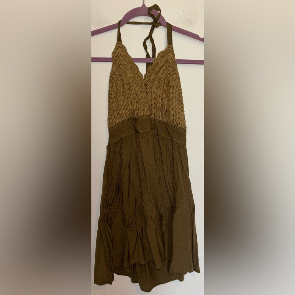Charlotte Russe Olive Knit Dress